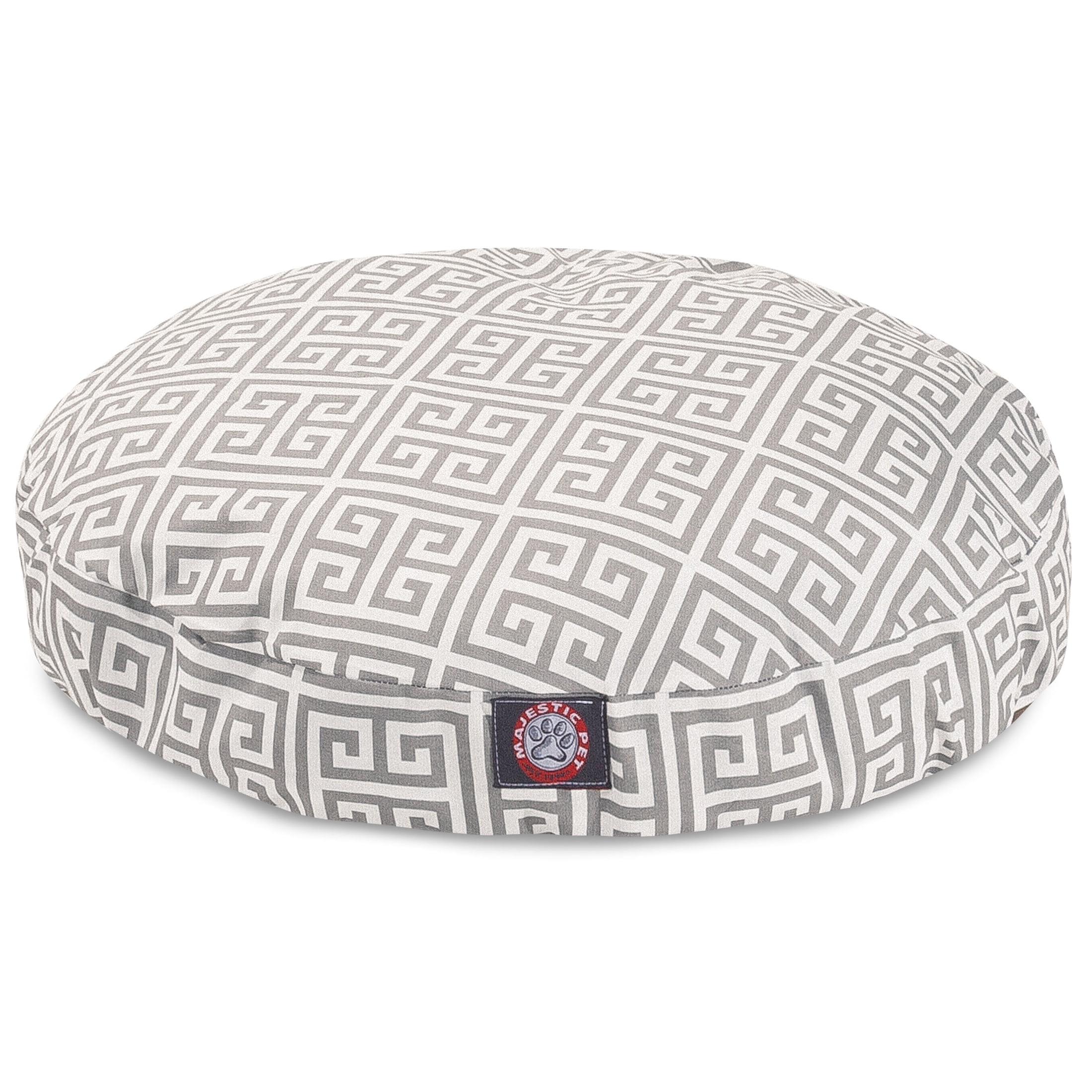 Majestic Pet | Towers Round Pet Bed For Dogs, Removable Cover, Grey, Large