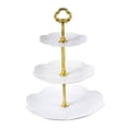 thumbnail image 1 of Cake Rack 3 Tiers Serving Tray Decor Decorative Wedding Party Décor Fruit Snack Plates Cup Cake Stand for Parties Celebration B, 1 of 8