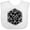 AA-White, variant on Inktastic 20 Sided Black Dice Boys or Girls Baby Bib