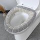 thumbnail image 4 of 4pcs Hot Stretch Toilet Universal Washable Toilet Seat Cushion Soft Thick Fabric Toilet Seat Cover Toilet Seat Cover. Seat Heater Seat Cover, 4 of 4