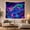 Alpine Aurora, variant on Mountain Lake Fantastical with Vivid Cosmic Towering Rugged, Mystical Fantasy for Space Lovers, Galaxy Room Decor, Graduation Gift, Tapestry Wall Hanging for Bedroom and Dorm
