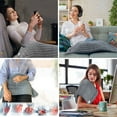 thumbnail image 3 of Heating Pad for Back Waist Abdomen Shoulder Pain Relief Cramps Girl Menstrual with 9 Heat Levels 4 Timer Setting Heating Therapies 24''x 12'' US Plug, 3 of 8