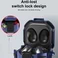 thumbnail image 2 of Langgg Earbud Case Portable Stylish Replacing Life Waterproof Headset Cover Protector Accessories with Keyring Replacement for Samsung Dark Brown, 2 of 9