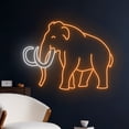 thumbnail image 4 of Handmadetneonsign Mammoth Neon Sign, Mammoth Animal Wall Art Decor, Mammoth Wild Life Wall Decor, 4 of 5