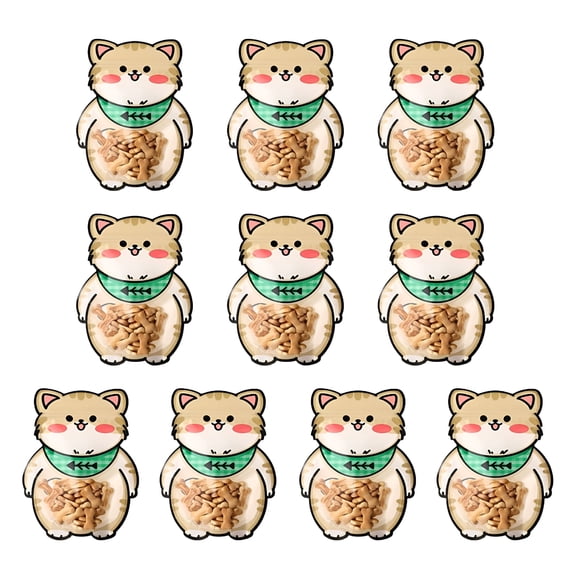 ACDANC Cartoon Snack Bag Ziplock Bags for Kids 10Pcs Reusable Candy Cute Animal Cookie School Gift Birthday Party Dessert Decorating Food Storage Meal Prep Container