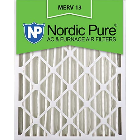 Nordic Pure 20x25x4 (3-5/8 Actual Depth) MERV 13 Pleated AC Furnace Air ...