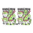 thumbnail image 2 of Star Wars: The Mandalorian Grogu Checkers  Stainless Steel Water Bottle White 17 oz., 2 of 3
