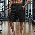 thumbnail image 4 of DDAPJ pyju Clearance Today! Mens Trendy Athletic Shorts Side Zipper Casual Sweat Shorts Lightweight Drawstring Twill Summer Short Pants with Pockets Black XXL, 4 of 9