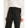 thumbnail image 5 of Free Assembly's Women's and Women's Plus Wide Leg Jeans with Patch Pockets, 30", 32", and 34" Inseams, Sizes 0-28, 5 of 9