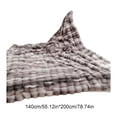 thumbnail image 6 of Tie-Dye Faux Rabbit Fur Blanket, 140x200cm Plush Striped Throw, Soft Warm Cozy Blanket for Couch, Bed & Sofa, Multiple Tie-Dye Colors Available, 6 of 6