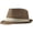 Coffee color, variant on Byfri Straw Panama Jazz Hat Wide Brim Sun Fedora Hat for Beach Travel Beige Khaki 56-58cm