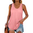 thumbnail image 1 of Womens Racerback Tank Tops Loose Fit Causal Summer U Neck, 1 of 5