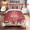 thumbnail image 3 of Yspwyqan Christmas Tree Music Note 3 Piece Bedding Set Twin XL, Musical Note Snowflake Christmas Tree Quilt Set with 2 Pillow Shams for Holiday Bedroom Decor, 3 of 7