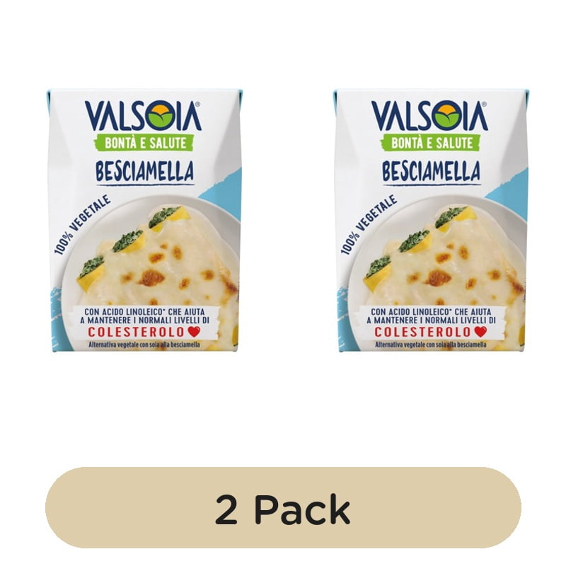 Valsoia Soya Bechamel Sauce 200ml, British Import (Pack of 2)