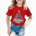 thumbnail image 5 of ORT Toddler Girls Boys Christmas Graphic T-Shirts Holiday Short Sleeve Tees Tops Xmas Short Sleeve Tops, 5 of 6