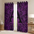 thumbnail image 3 of Homewish Vintage Hippie Damask Black Out Curtains for Women, Tribal Initial A Letter Curtains Pack of 2 (42x63 Each), Western Bohemian Bedroom Curtains, Living Room Curtains Decor, 3 of 7