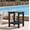 Black, variant on ACEGOSES Patio Side Table, Adirondack Outdoor HIPS Weather-Proof Square End Table, Black