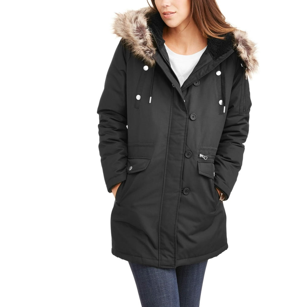 Swiss Tech Swiss Tech Women's Parka Jacket With Faux FurTrim Hood