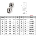 thumbnail image 4 of Abrazaderas de cable con clip para cuerda de alambre M5, conector de cable con hebilla de doble abrazadera de acero inoxidable 304 (10 unidades), 4 of 5