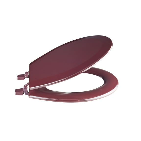 Ergode Fantasia 17 Inch Standard Wood Toilet Seat - Burgundy
