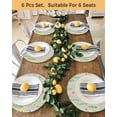 thumbnail image 4 of 15 Inch Round Placemats Set of 6, Pink Spring Floral Non Slip Heat Insulation PP Table Mats, Farmhouse Flowers Sage Green Leaves Washable Place Mats for Kitchen Dining Party Table Decor, 4 of 7