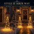 thumbnail image 5 of Liaiai Magic Fountain - Flowing Snowflake LED Christmas Garden Light, Solar Powered Outdoor Yard Decor with Stars Warm Glow Garden Stake for Christmas Holiday Decoration,Christmas Bell, 5 of 10