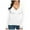 White, variant on Women's Slim Fit Long Sleeve V Neck T-Shirts - Soft & Stretch Fabric, Various Colors, Suitable for Multiple Occasions