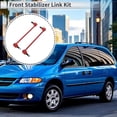 thumbnail image 3 of Enlaces de Barra Estabilizadora Frontal Únicos para CHRYSLER PACIFICA 2004-2008 Kits de Enlace de Barra Estabilizadora No.K7258 Hierro Caucho Rojo 2 Pcs, 3 of 6