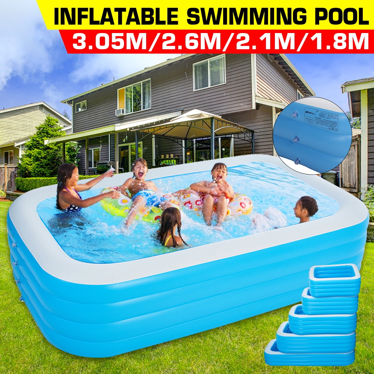 6ft inflatable pool