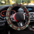 thumbnail image 3 of Uorisanigo Aztec Pattern Fluffy Steering Wheel Cover for Women Unique 15 Inch Steering Wheel Cover for SUV Sedan Vehicle Easy to Install Car Steering Protector for Winter Gift for Birthday, 3 of 8