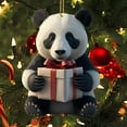 thumbnail image 6 of Gallickan Panda Christmas Ornament, Hanging Panda Ornament for Christmas Tree - 3.14 inch Hanging Decor - Cute Panda Backpack Accessories, C, 6 of 6