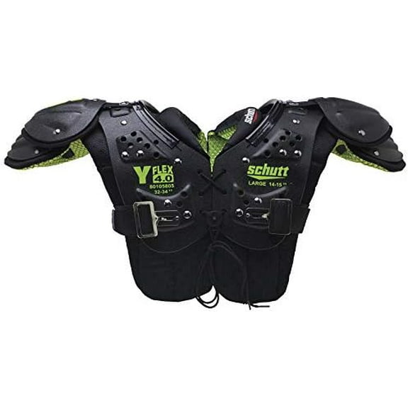 Y-Flex 4.0 Shoulder Pads, Football, Black, X-Large$$Sport & Recreation Other