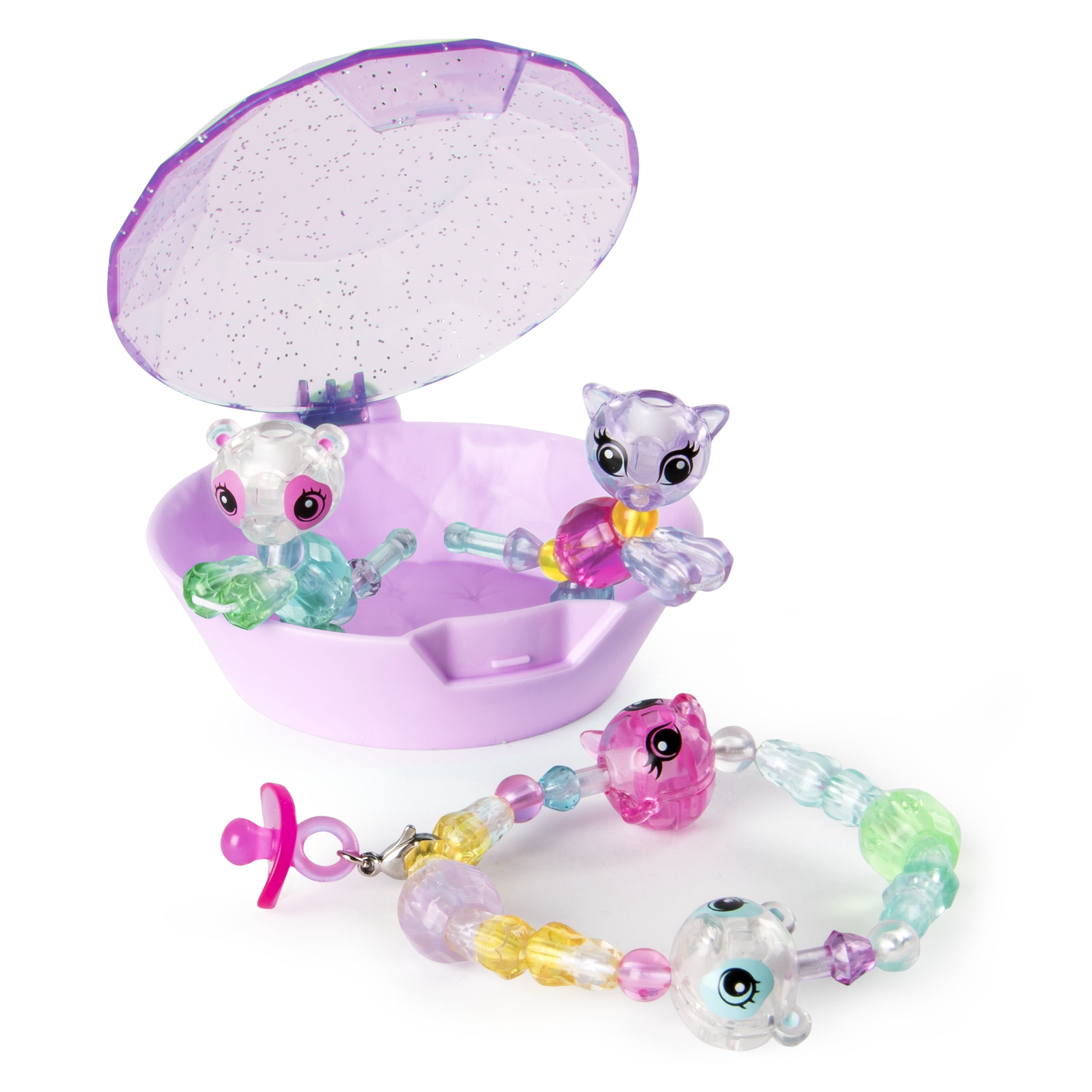 Twisty Petz - Babies 4-Pack Pandas and Kitties Collectible Bracelet Set for Kids Electronic Pet
