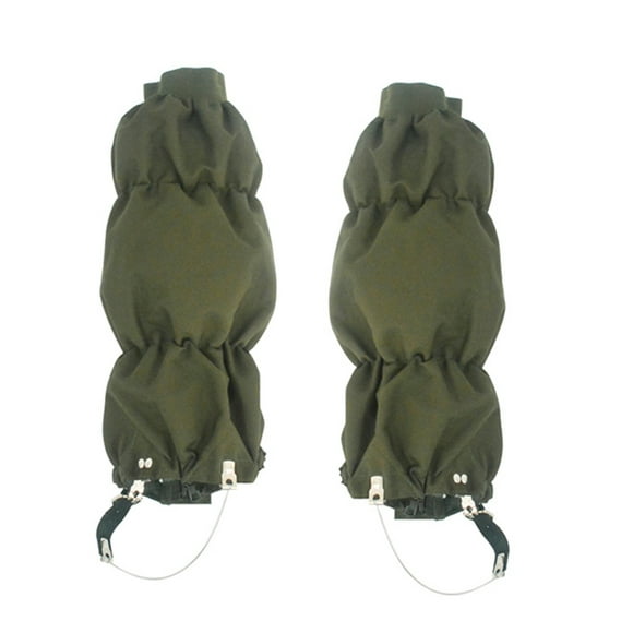 Outdoor Leg Gaiters Protection for Legs Gaiter for Snake Proof Waterproof Snow Boots Cover Adjustable Legging, Green