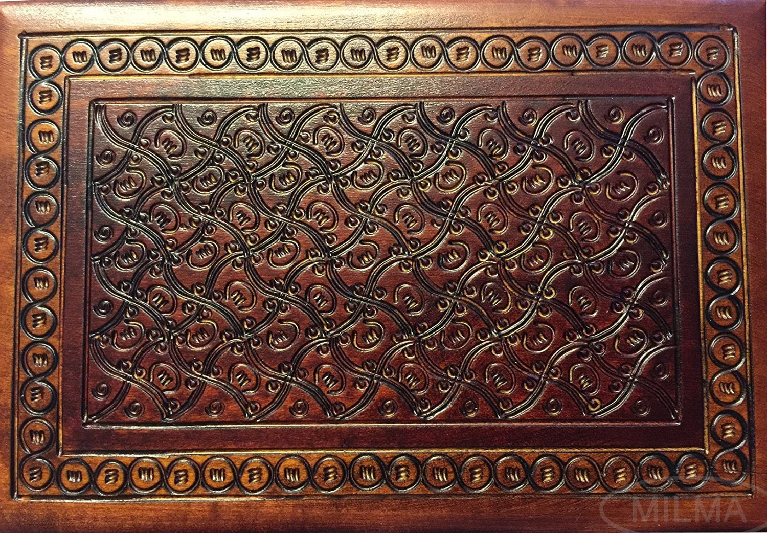 Handmade Wooden Puzzle Box Polish Linden Wood Secret Opening Keepsake Jewelry Box