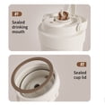 thumbnail image 3 of Ceramic Interior Coffee Cup for Women Large Capacity Double Layer Insulated Straw Water Bottle Leak Proof Drinkware, 3 of 7