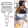 thumbnail image 3 of 12Sets Metal Suspender Buckles Gourd Button Sewing Denim Jeans Accessories 4cm, 3 of 6