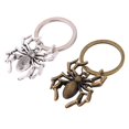 thumbnail image 3 of CNKOO 2pcs Spider Key Rings Halloween Gift Key Chain Hanging Key Chain Funny Key Rings for Man Woman (Silver  Bronze), 3 of 10