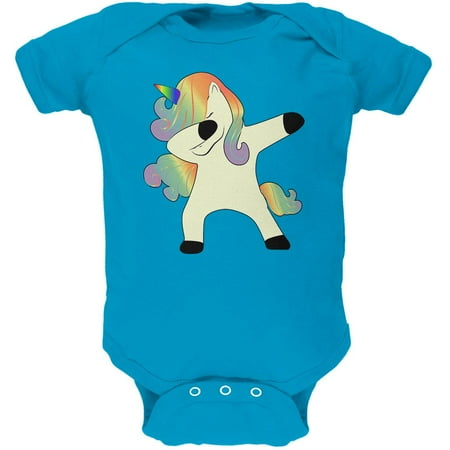 

Dabbing Unicorn Soft Baby One Piece Turquoise 0-3 M