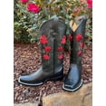 thumbnail image 2 of GadwallAR Women's Erin Full Leather Western Boot with Classic Leather Sole Black Rose Size 6.5, 2 of 6