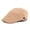 Khaki, variant on Fashion Spring Cotton Caps for Men Women Solid Plain Gastby Driver Newsboy Flat Caps Adjustable Men Women Beret Caps