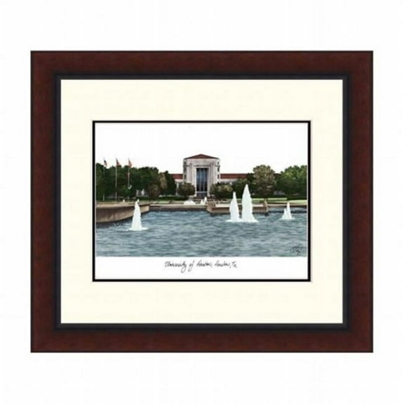 Campusimages TX954LR University of Houston Legacy Alumnus Framed Lithogrpah