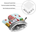 thumbnail image 6 of Pofeuu Funny Christmas Gnome Print Oven Mitts and Pot Holders 4 pcs Set,High Heat Resistant 500 Degree Extra Thicken Long Kitchen Cotton Oven Glove for Cooking, 6 of 6