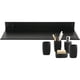 thumbnail image 1 of Étagère Murale Flottante Salle de Bain Étagère Reculaire en Aluminium Mat Tablette Murale Robuste Ultra-Mince Support de Rangement Mural Élégant pour Cosmétiques Noir (40cm) esquí esquí Gafas de esquí, 1 of 5