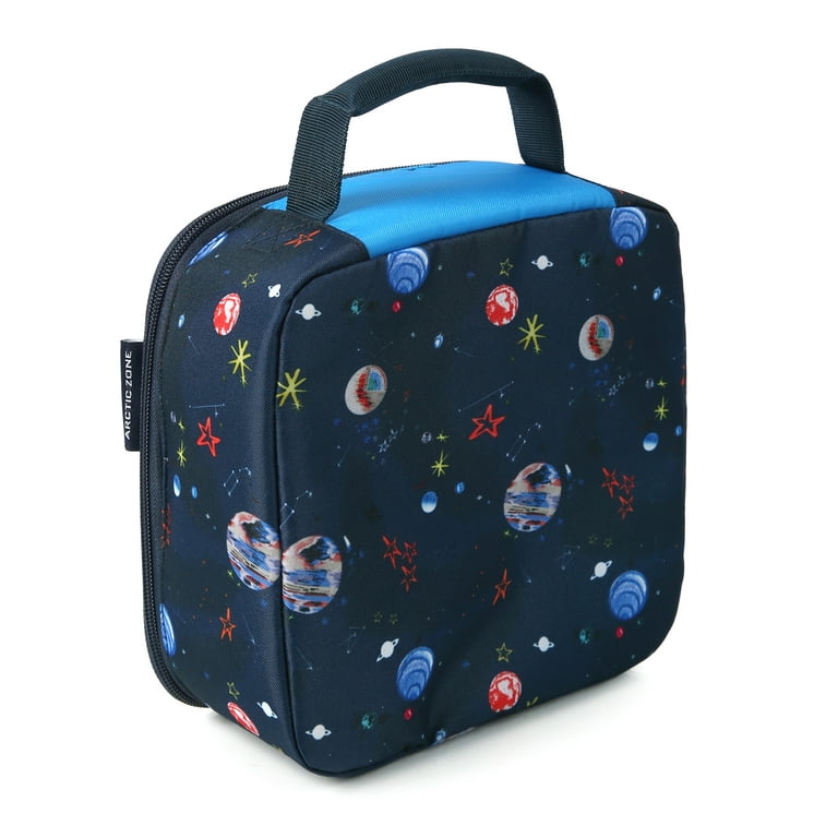 Arctic Zone Reusable Lunch Box Combo Kit with Accessories, Blue Outer Space  
