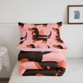 thumbnail image 5 of Homewish Cute Dachshund Dog Full Size Comforter Sets,Kawaii Love Pattern Bedding Comforter Set,Pink,Pink Reversible,3-Piece,1 Comforter and 2 Pillowcases, 5 of 7