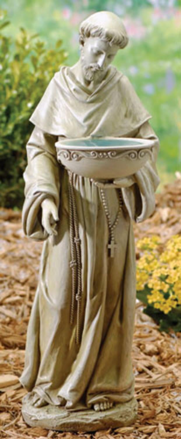 Roman 20" Joseph's Studio LED Solar Powered Saint Francis Garden Statue