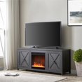 thumbnail image 2 of Henn&Hart 58" Charcoal Gray TV Stand, 2 of 12