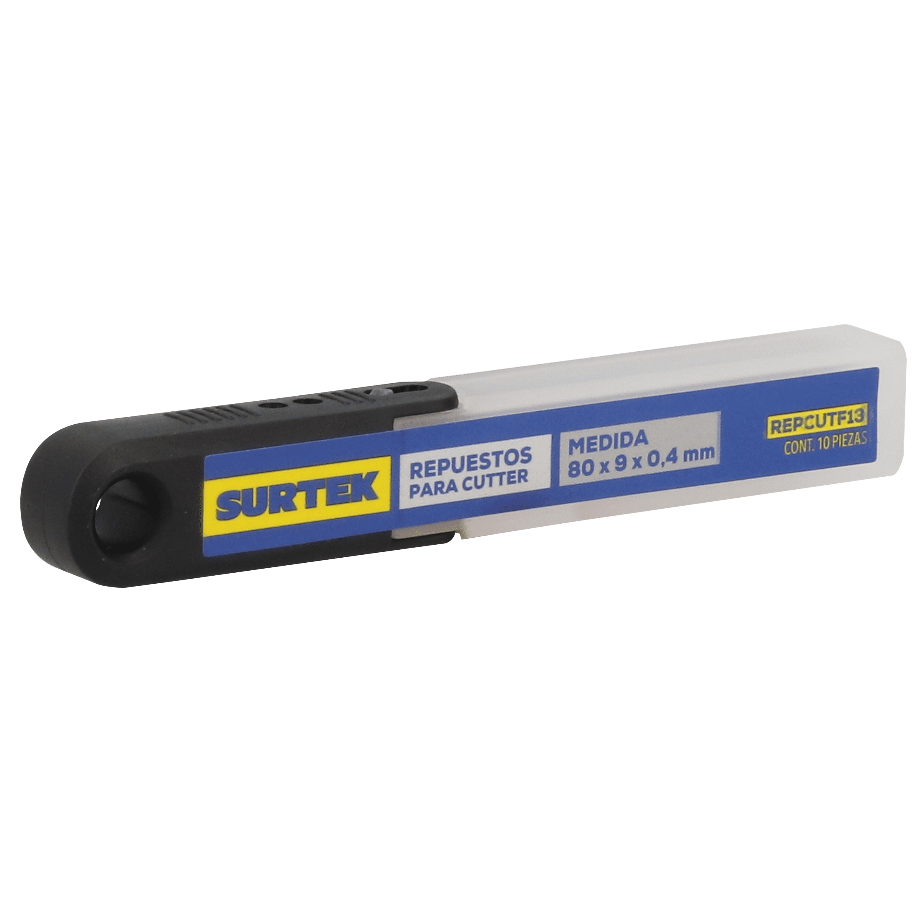 CUTTER BLADES, 10PC 13PT 9MM