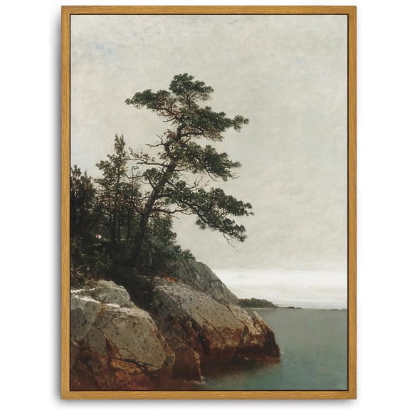 Aaheei Canvas Wall Art Vintage Print Paintings The Old Pine Landscape Rustic Tree Nature Retro Aesthetic Antique Artwork for Home Living Room Bathroom Bedroom Wall Decor